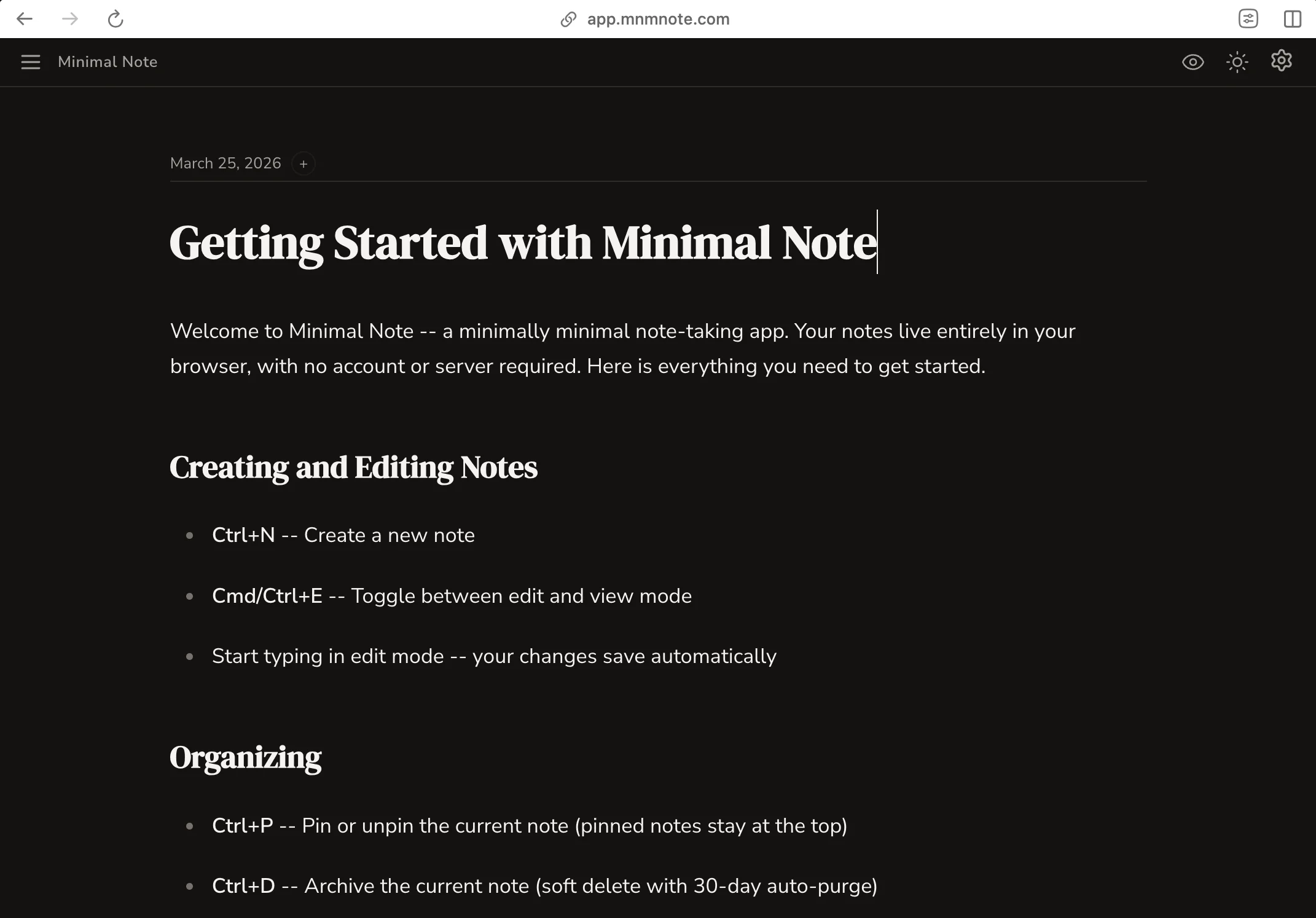 Rich editing in dark mode