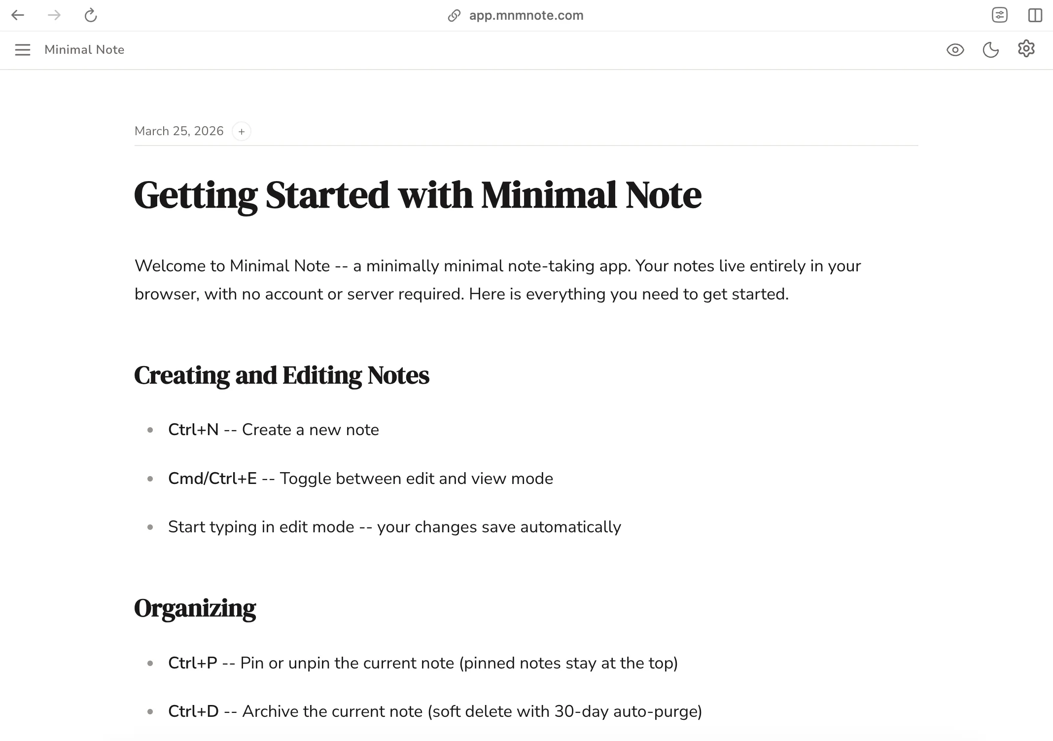 Rich editing — type and see formatting live